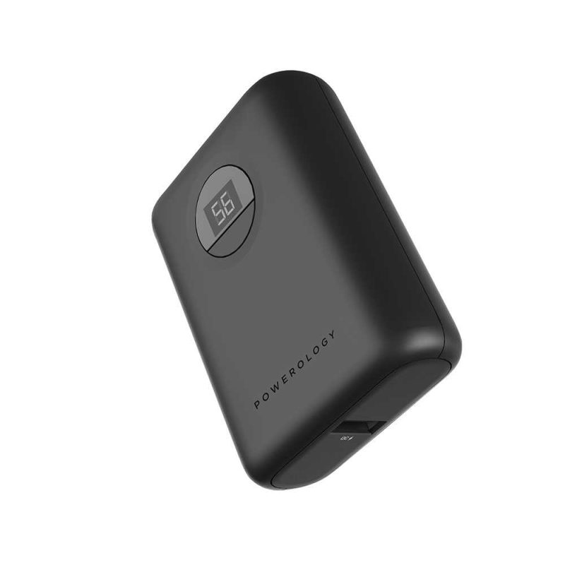 [PPBCHA04-BK] Powerology Ultra-Compact 10000 mAh Fast Charging Power Bank (Black)