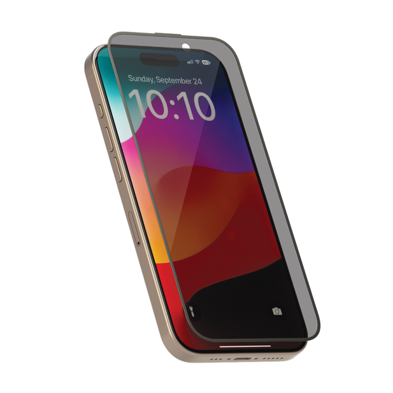 گلس پرایوسی لبه شیشه شفاف لولوو برای آیفون iphone 15 pro