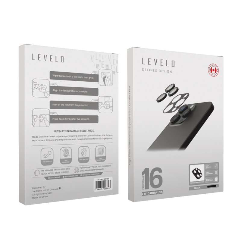 Levelo Trio Pro Camera Lens Protector for iPhone 16 Pro - Pro Max (1)