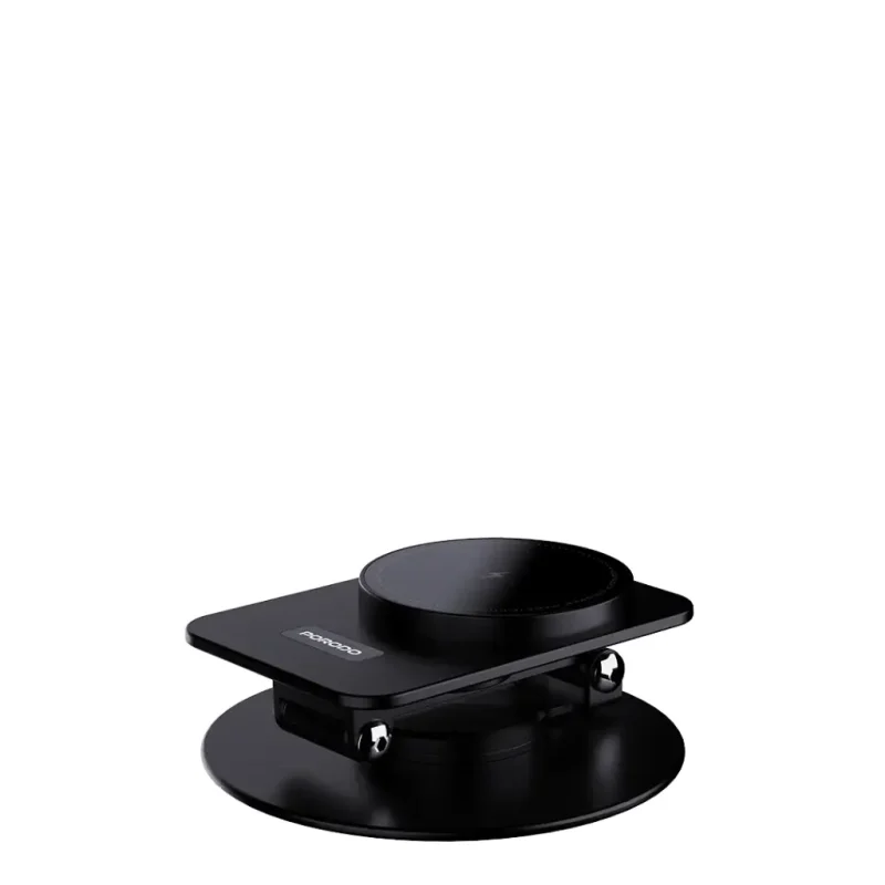 Porodo Wireless Charging Rotating Stand - Black