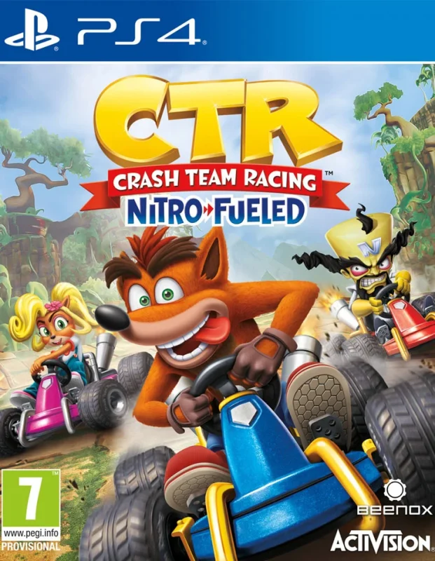 بازی کراش ماشینی Crash Team Racing Nitro-Fueled PS4